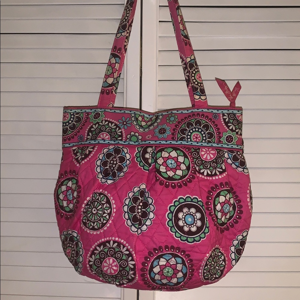 Vera Bradley rare floral shoulder/tote bag - Picture 4 of 11